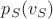 $p_S(v_S)$