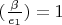 $(\frac{\beta}{e_1})=1$