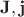 $\mathbf{J}, \mathbf{j}$