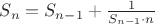$S_n=S_{n-1}+\frac 1 {S_{n-1}\cdot n}$