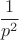 $$\frac {1}{p^2}$$