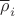$\overline\rho_i$