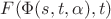 $F(\Phi(s,t,\alpha),t)$