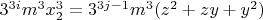 $3^{3i}m^3x_2^3=3^{3j-1}m^3(z^2+zy+y^2)$
