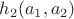 $h_2(a_1, a_2)$