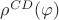 $\rho^{CD}(\varphi)$