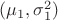 $(\mu_1,\sigma_1^2)$