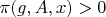$\pi(g,A,x)>0$