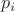 $$p_i$$