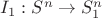 $I_1:S^n\to S_1^n$