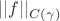 $||f||_{C(\gamma)}$