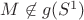 $M\not\in g(S^1)$
