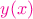 $\color{magenta}y(x)$