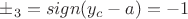 $\pm_3=sign(y_c-a)=-1$ $\pm_3=sign(y_c-a)=-1$