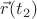 $\vec{r}(t_2)$