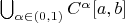 $\bigcup_{\alpha\in(0,1)}C^\alpha[a,b]$