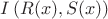 $I\left( {R(x),S(x)} \right)$