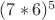 $(7*6)^5$