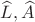 $\widehat {L},\widehat {A}$