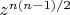 $z^{n (n-1)/2}$