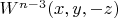 $W^{n-3}(x,y,-z)
$