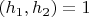 $(h_1,h_2)=1$