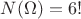 $N(\Omega)=6!$