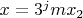 $x=3^jmx_2$