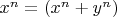 $x^n=(x^n+y^n)$