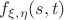$f_{\xi,\eta}(s,t)$