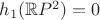 $h_1(\mathbb RP^2)=0$
