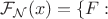 $\mathcal{F}_\mathcal{N}(x) = \{ F :$