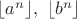 $\lfloor a^n \rfloor, \ \lfloor b^n \rfloor$