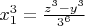 $x_1^3=\frac{z^3-y^3}{3^6}$