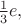 $\frac{1}{3}e,$