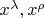 $x^{\lambda},x^{\rho}$