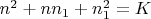 $n^2+nn_1+n_1^2=K$