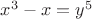$x^3-x=y^5$