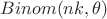 $Binom(nk,\theta)$
