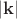 $|\mathbf{k}|$