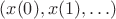 $(x(0),x(1),\ldots)$