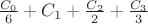 $\frac{C_0}6+{C_1}+\frac{C_2}2+\frac{C_3}3$