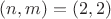 $(n,m) = (2,2)$