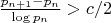 ${p_{n+1}-p_n\over\log p_n}>c/2$