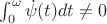$\int_0^\omega\dot\psi(t)dt\ne 0$