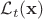 $\mathcal{L}_t({\bf x})$