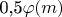 0,5\varphi(m)