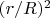 $(r/R)^2$