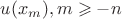 $u(x_m), m\geqslant -n$ $u(x_m), m\geqslant -n$