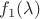 $f_1(\lambda )$